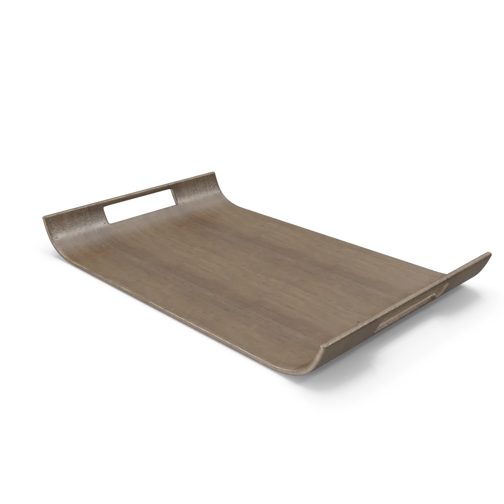 Wooden Serving Tray with Handles