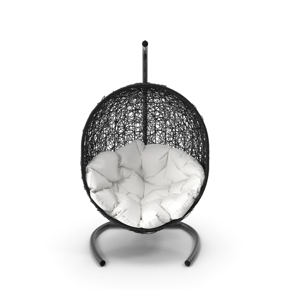 Hanging Egg Swing Chair with Stand & Cushion