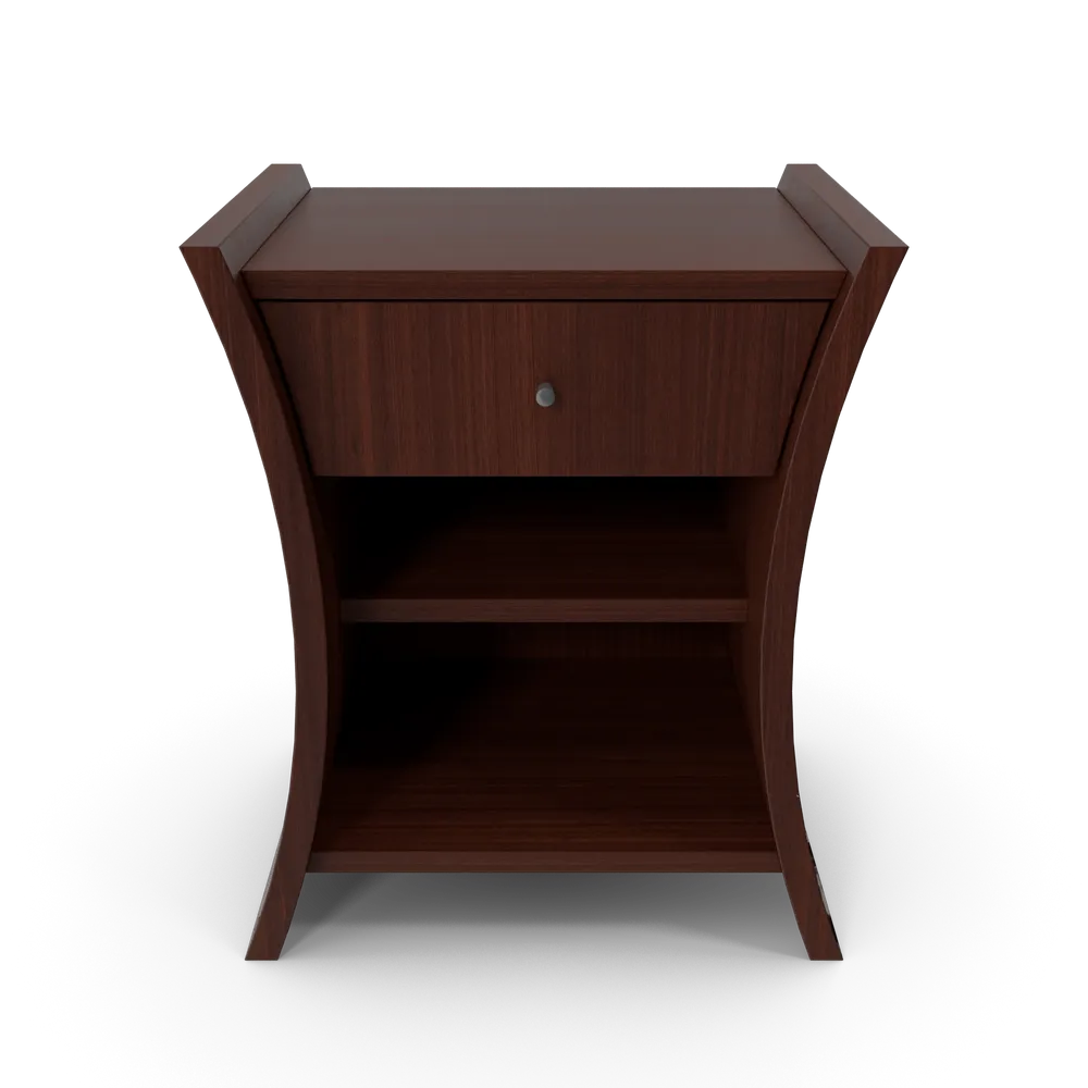 Wooden Bedside Table with Drawer