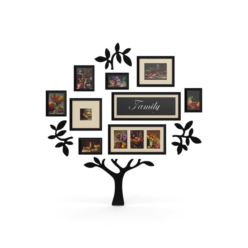 Family Tree Wall Photo Frame – 10 Frames