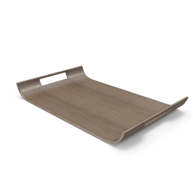 Wooden Serving Tray with Handles
